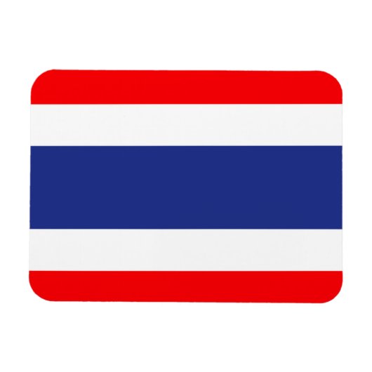 Thailändische Flagge Magnet (Horizontal)