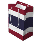 Thailändische Flagge Mittlere Geschenktüte (Rückseite Schrägansicht)
