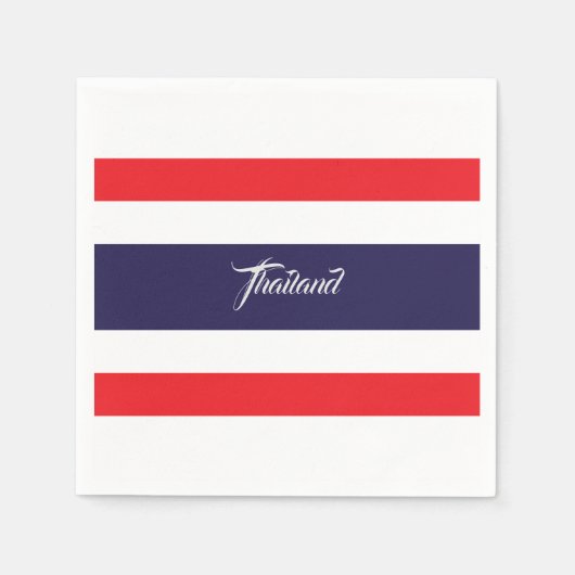 Thailändische Flagge Napkins Serviette (Vorderseite)