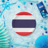 Thailändische Flagge Pappteller (Party)