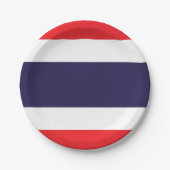 Thailändische Flagge Pappteller (Vorderseite)