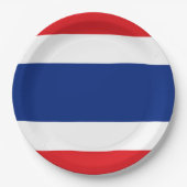 Thailändische Flagge Pappteller (Vorderseite)