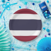 Thailändische Flagge Pappteller (Party)