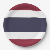 Thailändische Flagge Pappteller (Vorderseite)