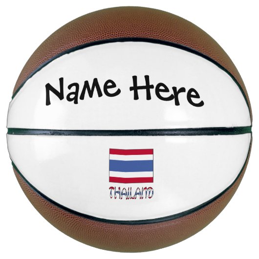 Thailändische Flagge Personalisiert Basketball (Vorderseite)