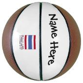Thailändische Flagge Personalisiert Basketball (Vertikal)