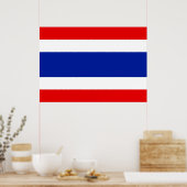 Thailändische Flagge Poster (Küche)