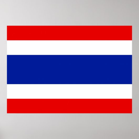 Thailändische Flagge Poster (Vorne)