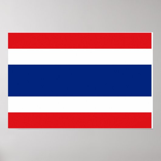 Thailändische Flagge Poster (Vorne)