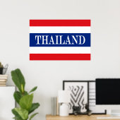 Thailändische Flagge Poster (Heimbüro)
