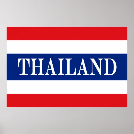 Thailändische Flagge Poster (Vorne)