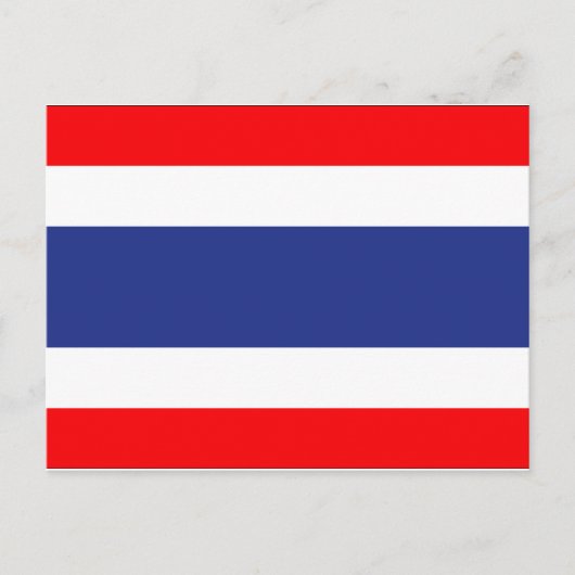 Thailändische Flagge Postkarte (Vorderseite)