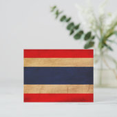 Thailändische Flagge Postkarte (Stehend Vorderseite)