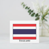 Thailändische Flagge Postkarte (Stehend Vorderseite)