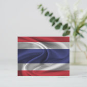 Thailändische Flagge Postkarte (Stehend Vorderseite)