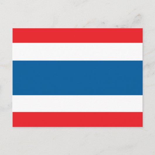 Thailändische Flagge Postkarte (Vorderseite)