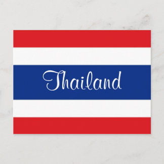 Thailändische Flagge Postkarte