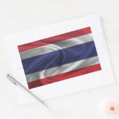 Thailändische Flagge Rechteckiger Aufkleber (Umschlag)