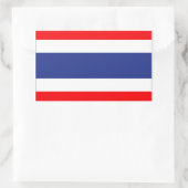 Thailändische Flagge Rechteckiger Aufkleber (Tasche)