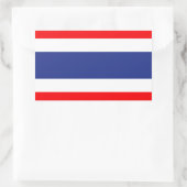 Thailändische Flagge Rechteckiger Aufkleber (Tasche)