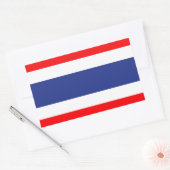 Thailändische Flagge Rechteckiger Aufkleber (Umschlag)