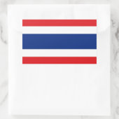 Thailändische Flagge Rechteckiger Aufkleber (Tasche)