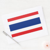 Thailändische Flagge Rechteckiger Aufkleber (Umschlag)
