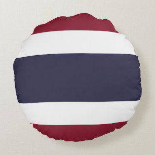 Thailändische Flagge Rundes Kissen