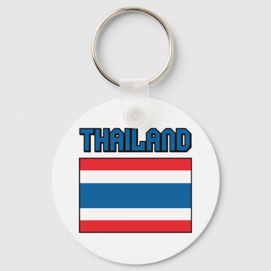 Thailändische Flagge Schlüsselanhänger (Vorderseite)