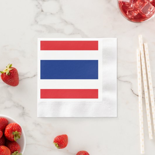 Thailändische Flagge Serviette (Beispiel)