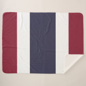 Thailändische Flagge Sherpadecke (Vorderseite (Horizontal))