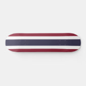 Thailändische Flagge Skateboard (Horizontal)