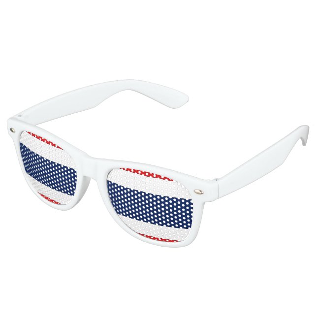 Thailändische Flagge Sonnenbrille (Schrägansicht)