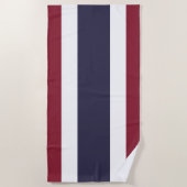 Thailändische Flagge Strandtuch (Vorderseite)