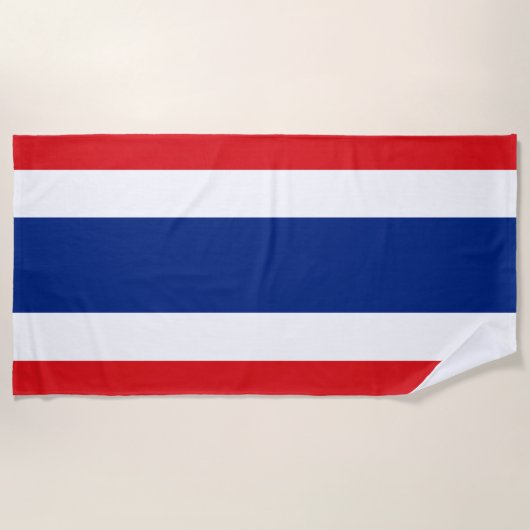 Thailändische Flagge Strandtuch (Vorderseite)