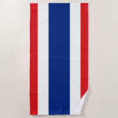 Thailändische Flagge Strandtuch (Vorderseite)