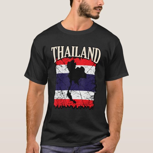 Thailändische Flagge T-Shirt (Vorderseite)