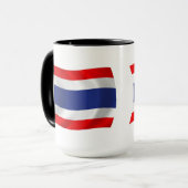 Thailändische Flagge Tasse (Vorderseite Links)