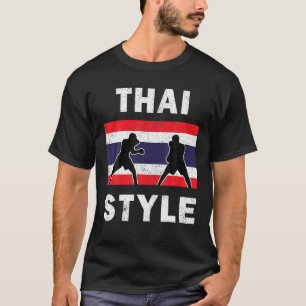 Thailändische Flagge Thai Boxing Club Vintag T-Shirt