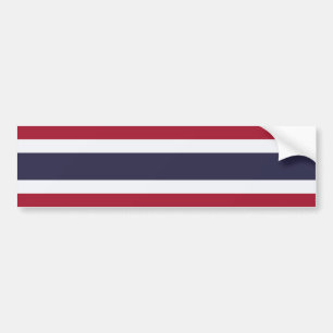 Thailändische Flagge (Thailand) Autoaufkleber