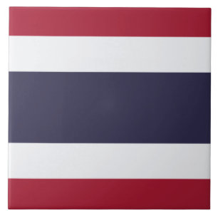 Thailändische Flagge (Thailand) Fliese