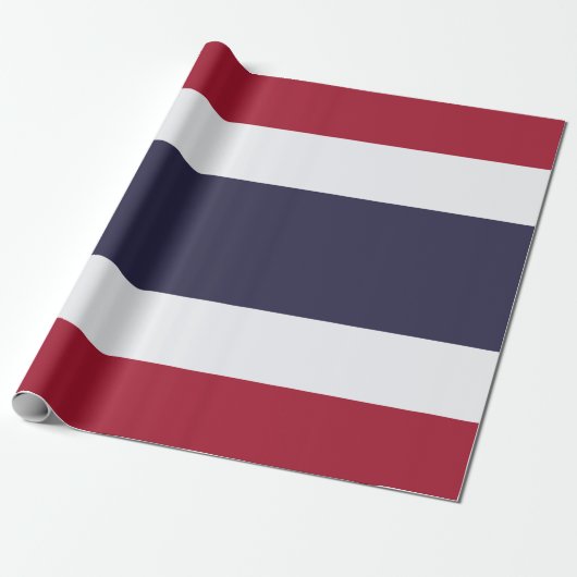 Thailändische Flagge (Thailand) Geschenkpapier (Ungerollt)