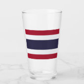 Thailändische Flagge (Thailand) Glas (Vorderseite)