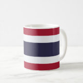 Thailändische Flagge (Thailand) Kaffeetasse (VorderseiteRechts)
