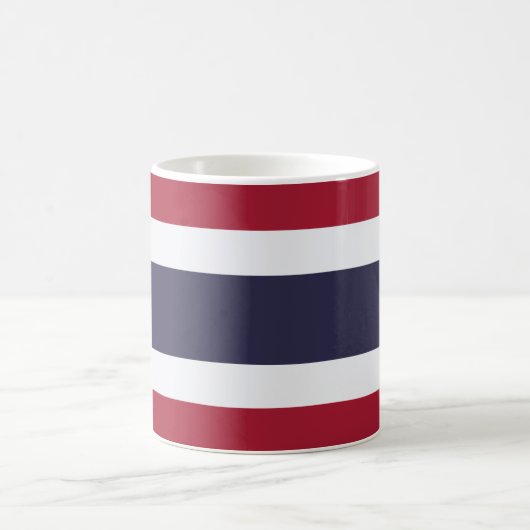 Thailändische Flagge (Thailand) Kaffeetasse (Mittel)