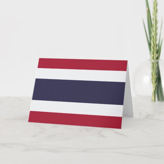 Thailändische Flagge (Thailand) Karte (Vorderseite)