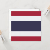 Thailändische Flagge (Thailand) Karte (Vorderseite/Rückseite Beispiel)