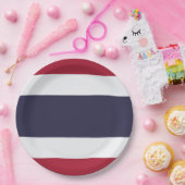 Thailändische Flagge (Thailand) Pappteller (Party)