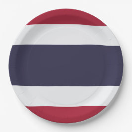 Thailändische Flagge (Thailand) Pappteller
