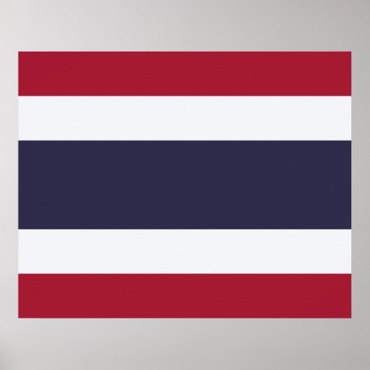 Thailändische Flagge (Thailand) Poster (Vorne)